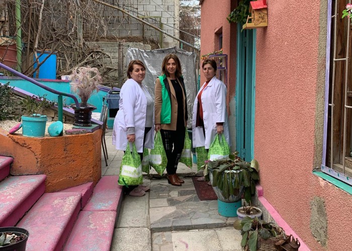 Charity Fund Fresco visited a retirement home in Tskneti.