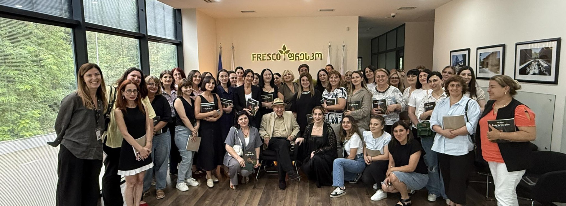 The presentation  autobiographical book of actor Leo Antadze was held at the Fresco headquarters.