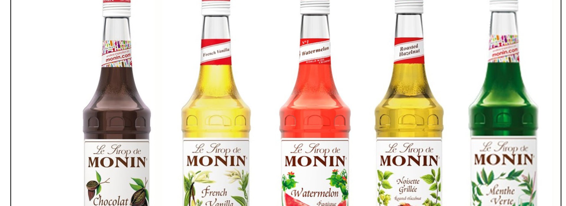 French syrups of "Monin" in Fresco